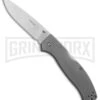 Boker Plus Titan Drop Point Folding Knife - Satin Plain