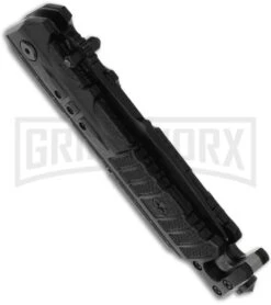 Boker Plus Black Kalashnikov Spear Point Folding Knife - Black Serr -OTF Knives Shop boker plus 01kal12s side large