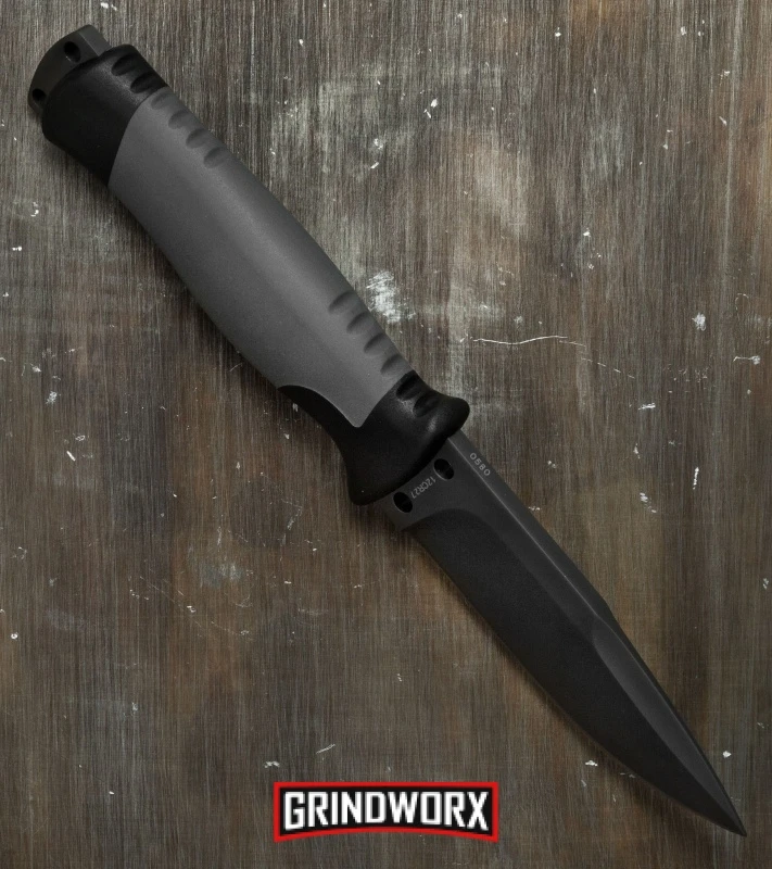 Boker Plus 02BO004 Outdoorsman Fixed Blade Knife - Gray Plain 2 Boker Plus 02BO004 Outdoorsman Fixed Blade Knife - Gray Plain - Image 2