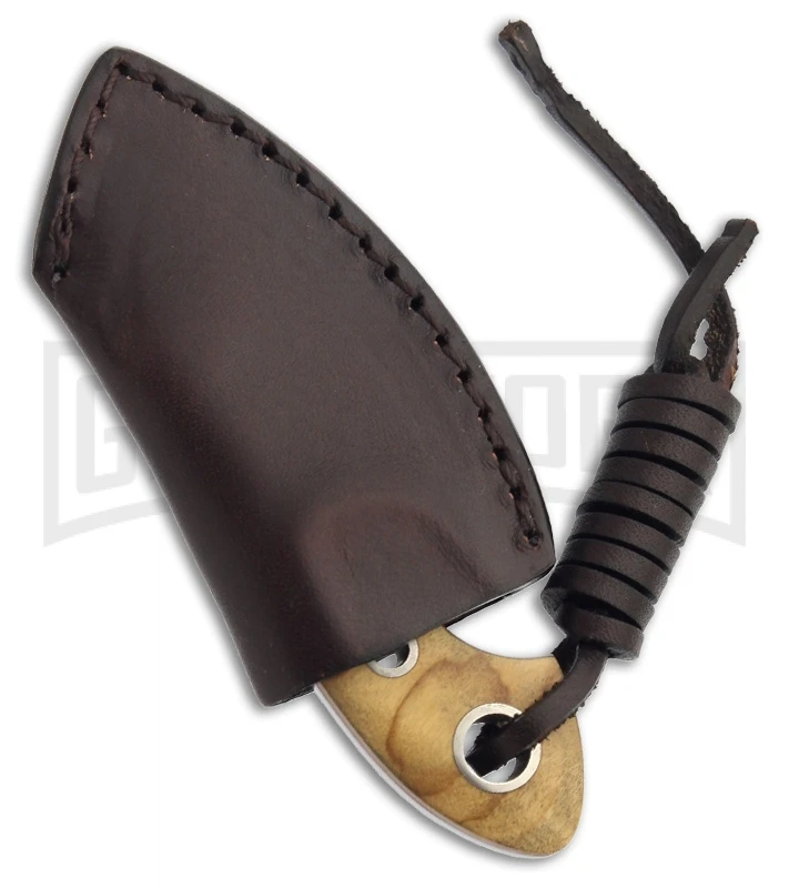 Boker Plus Gnome Olive Fixed Blade Knife - Satin Plain 2 Boker Plus Gnome Olive Fixed Blade Knife - Satin Plain - Image 2