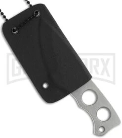 Boker Plus Mega Mini Neck Knife - Stonewash Plain 5 Boker Plus Mega Mini Neck Knife - Stonewash Plain -OTF Knives Shop boker plus 02bo258 sheatht large