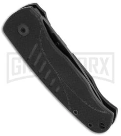 Boker Plus Ceramic Gamma Folding Knife - Black Plain -OTF Knives Shop boker plus ceramic gamma 01bo088 side large