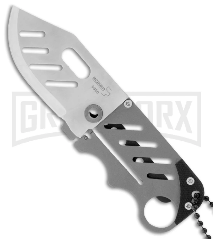 Boker Plus Credit Card Folding Knife - Satin Plain 1 Boker Plus Credit Card Folding Knife - Satin Plain