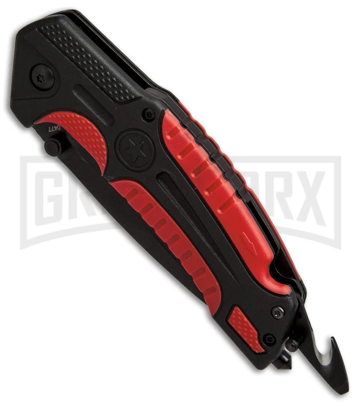Boker Plus Savior 1 Red Liner Lock Knife - Black Plain 3 Boker Plus Savior 1 Red Liner Lock Knife - Black Plain - Image 3