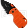 Boker Plus Subcom Dusk Orange Folding Knife - Black Serr