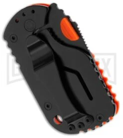 Boker Plus Subcom Dusk Orange Folding Knife - Black Serr 3 Boker Plus Subcom Dusk Orange Folding Knife - Black Serr -OTF Knives Shop boker plus subcom dusk 01bo576 side large