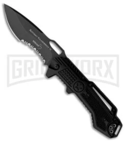 Boker Plus Black Kalashnikov 10 Tactical Knife - Black Serr