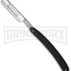 Boker Rasiermesser Black Synthetic Handle Straight Razor Blade