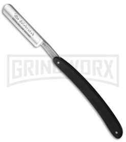 Boker Rasiermesser Black Synthetic Handle Straight Razor Blade