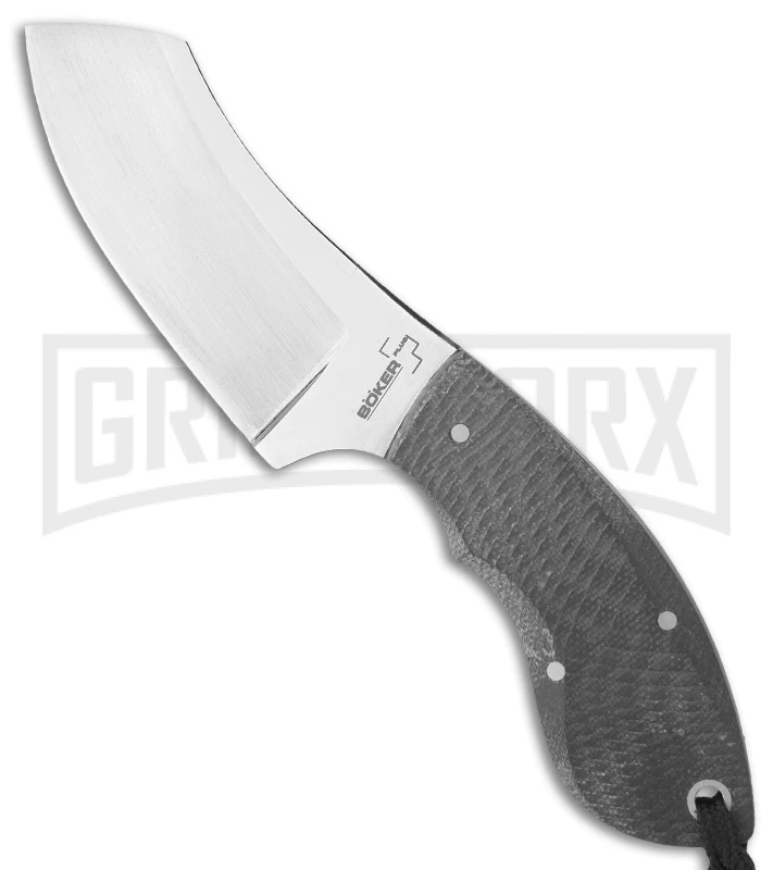 Boker VoxKnives Rhino Fixed Blade Knife - Satin Plain 1 Boker VoxKnives Rhino Fixed Blade Knife - Satin Plain