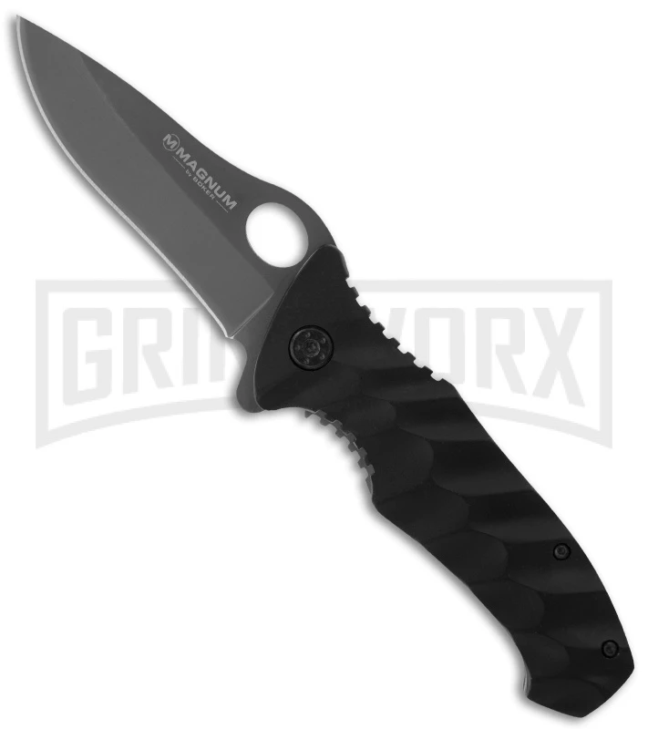 Boker Magnum Waves Folding Knife - Gray Plain 1 Boker Magnum Waves Folding Knife - Gray Plain