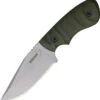 Boker Plus 02BO060 Ridgeback, 3.4" 440C PLAIN Blade, OD Green G-10 Handle