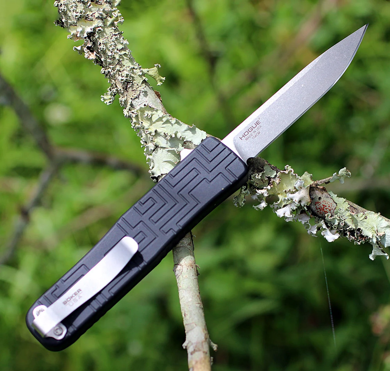 Boker Plus USA OTF Automatic Black Alum (3.5" 154CM SW) 06EX260 2 Boker Plus USA OTF Automatic Black Alum (3.5" 154CM SW) 06EX260 - Image 2