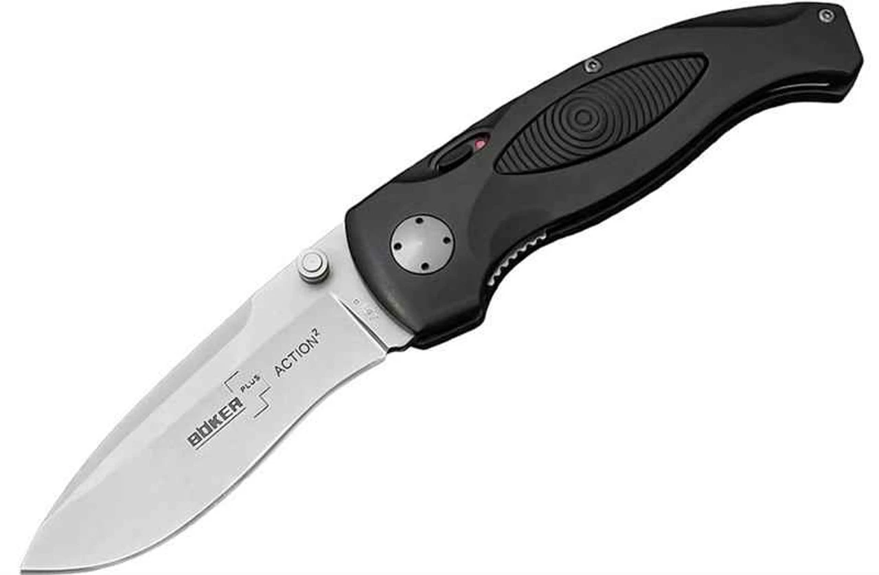 Boker Plus Action2, AUS-8, Black Aluminum Handle 1 Boker Plus Action2, AUS-8, Black Aluminum Handle