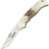Boker Optima Lockback, 440-C Stainless Interchangeable Blade, Staghorn Handle
