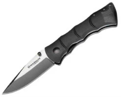 Boker Magnum Black Bamboo Small Folder, 440, Black G-10 Handle