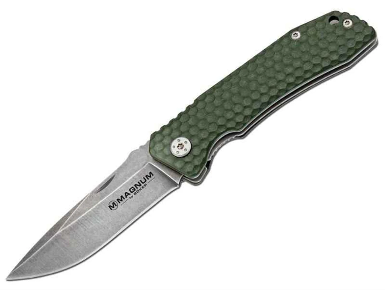 Boker Magnum Winter Green Folder, 440, Green G-10 Handle 1 Boker Magnum Winter Green Folder, 440, Green G-10 Handle