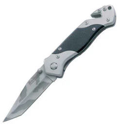Boker Magnum Tactical Rescue Knife, 440 Stainless, Stainless Steel/ G-10