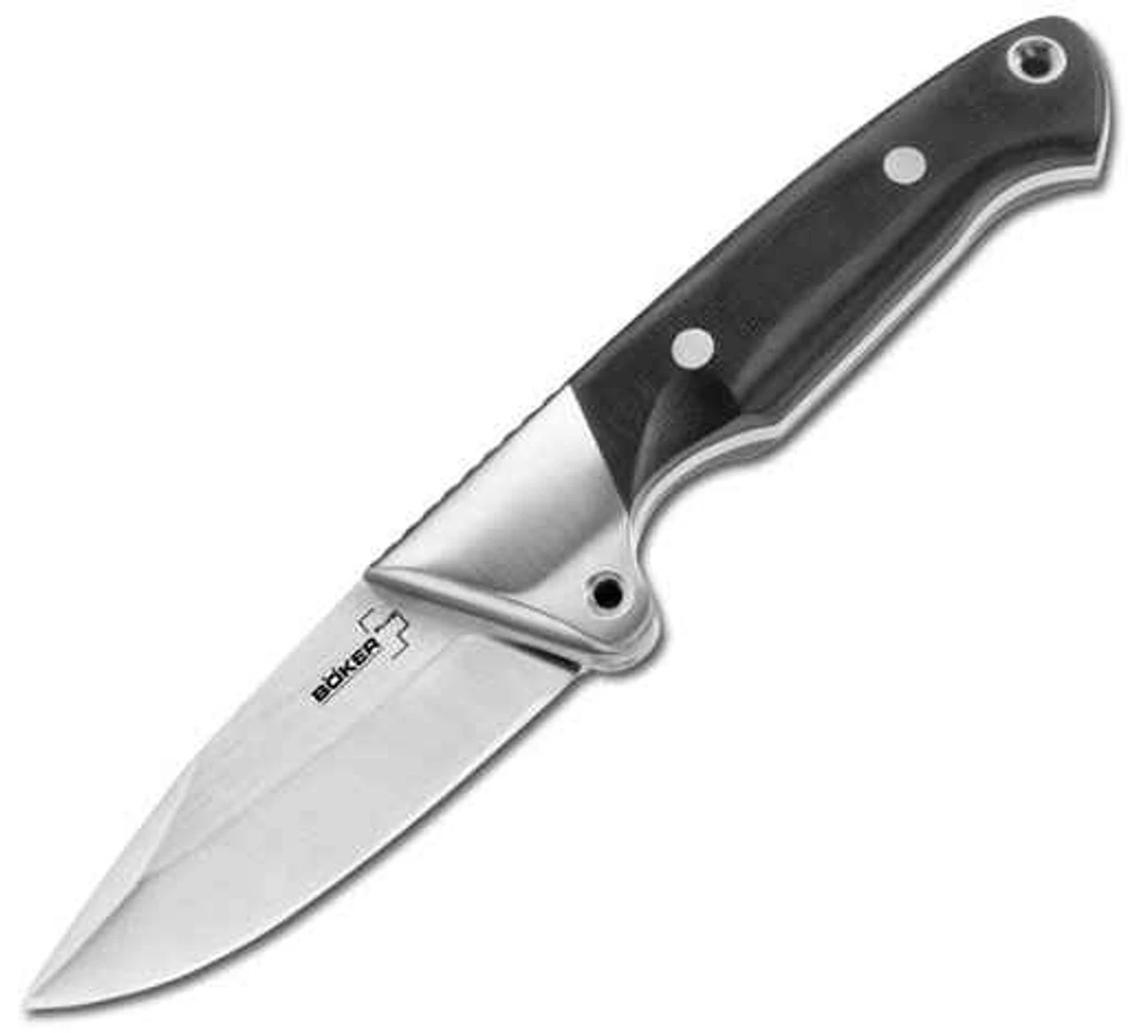 Boker Plus Jermer EDC Fixed Blade, 9Cr18 Steel, Black Micarta Handle 1 Boker Plus Jermer EDC Fixed Blade, 9Cr18 Steel, Black Micarta Handle